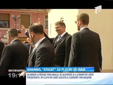 Preşedintele Klaus Iohannis a avut parte de un incident de securitate la Sibiu