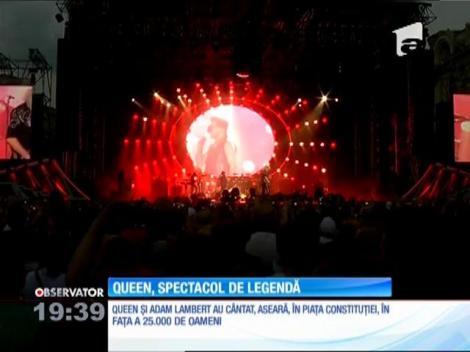 Queen şi Adam Lambert au făcut show la Bucureşti