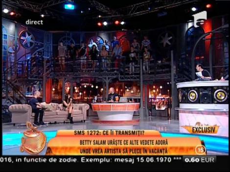 Betty Salam l-a speriat pe Dan Capatos! De frică, prezentatorul a fugit de la pupitru!