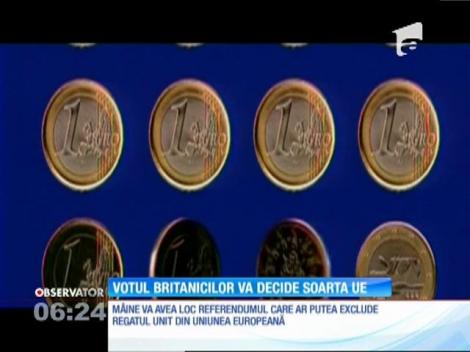 Mai e o singură zi până când votul britanicilor va decide soarta UE