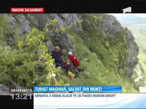 Un turist maghiar a rămas blocat pe un traseu din munţii Piatra Secuiului