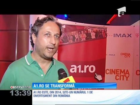 A1.ro se transformă! Site-ul numărul 1 de divertisment din România va avea o nouă prezentare