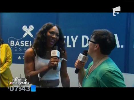 Serena Williams a demonstrat că are şi abilitati vocale