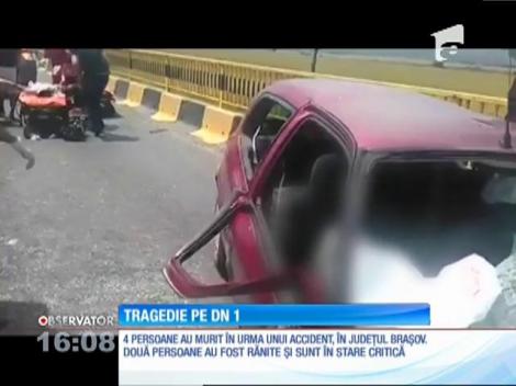 Patru persoane au murit în urma unui accident, în județul Brașov