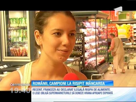 Românii sunt campioni la risipit mâncarea