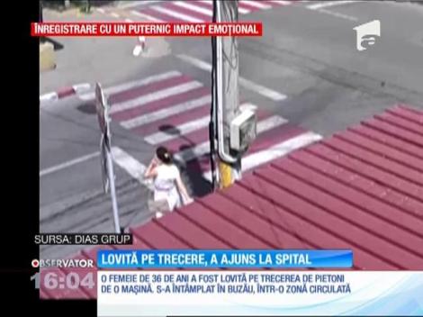O femeie din Brașov a fost lovită pe trecerea de pietoni