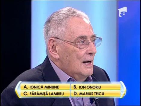 Rândul 3: Care dintre următorii nu a performat la acordeon?