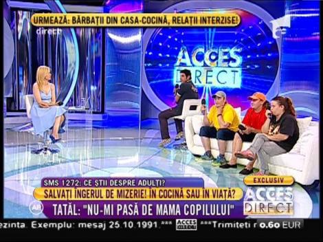 Tatăl îngerului din mizerie: "Nu-mi pasă de mama copilului"