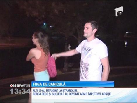 În toată ţara, oamenii au căutat să fugă din calea arşiţei