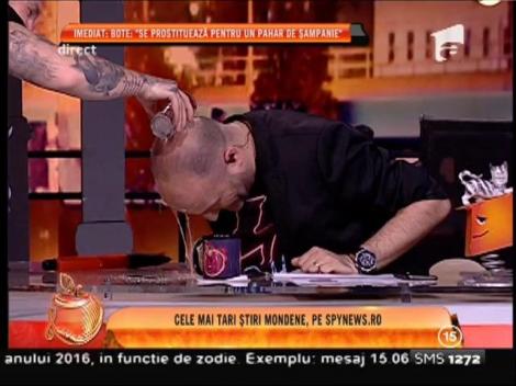 Reacție inedită. Bordea i-a turnat un pahar de apă în cap lui Capatos!