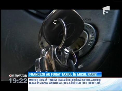 Trei francezi, după o petrecere cu mult alcool în Centrul Istoric, au furat un taxi