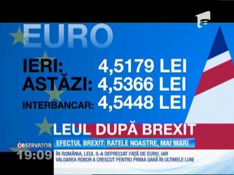 BREXIT. Referendumul din Marea Britanie dă peste cap cursul valutar. Ratele în lei şi în euro sunt mai mari