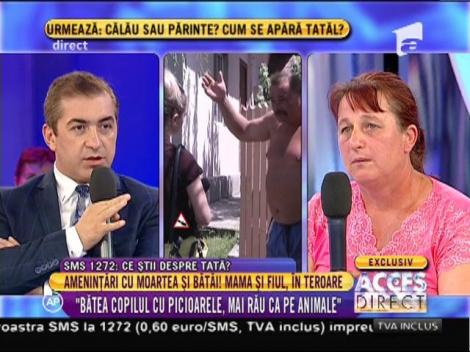 Mama amenințată de concubin: ”Bătea copilul cu picioarele, mai rău ca pe animale!”