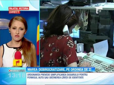 Procedurile birocratice prin care românii obţin unele acte vor fi simplificate