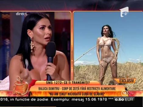 Raluca Dumitru, un corp de zeiţă fără restricţii alimentare: "Nu am ţinut niciodată cură de slăbire"