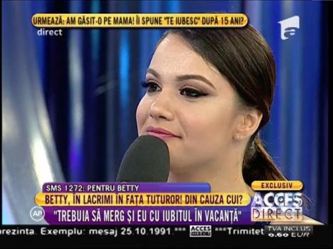Betty, în lacrimi! Frumoasa artistă nu a mai rezistat presiunii şi a izbucnit în plâns chiar pe scenă