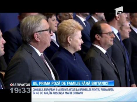 Pentru prima dată în mai mult de 40 de ani, Consiliul European s-a reunit fără Marea Britanie