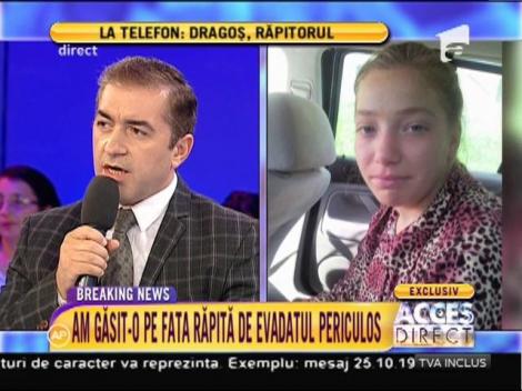 Bărbatul evadat care a răpit o copilă de 14 ani, în direct, la Acces Direct: ”Am luat în calcul și varianta să mă predau”