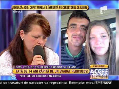 Emoții și lacrimi! Copila răpită de un evadat periculos a sunat, în direct, la Acces Direct!