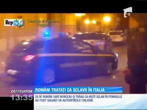 Muncitori români, trataţi că nişte sclavi în Italia