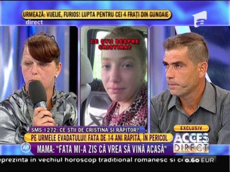 Pe urmele evadatului. Copila de 14 ani, în pericol! Mama: ”Fata m-a sunat plângând”
