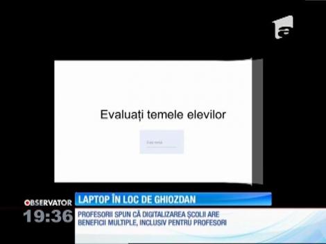 Laptopuri, în loc de ghiozdane şi informaţie digitalizată
