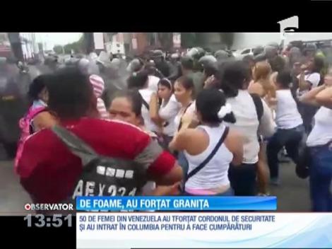500 de femei din Venezuela au forțat granița, de foame!