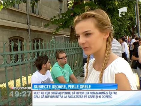 Subiectele uşoare, perlele grele ale absolvenţilor de liceu