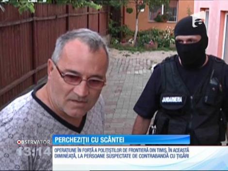 Percheziții la mai multe persoane suspectate de contrabandă cu ţigări