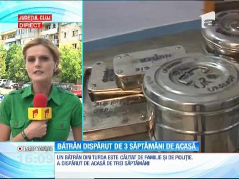 Un bătrân din Turda este dat dispărut de trei săptămâni