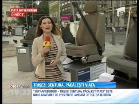 Poliţia Română a lansat o nouă campanie menită se ne arate cât de vitală poate fi centura