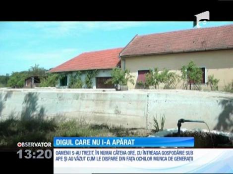 Digul care nu i-a apărat de viitură