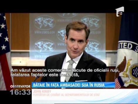 Bătaie în faţa ambasadei SUA de la Moscova, între un agent de pază rus şi un diplomat american