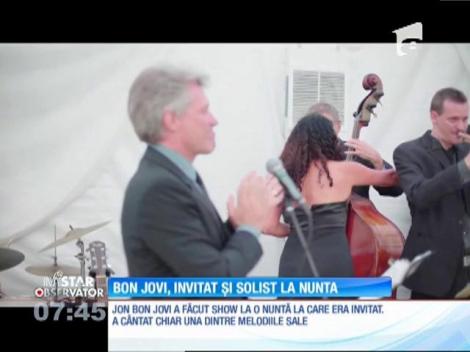 Bon Jovi, invitat și solist la nuntă
