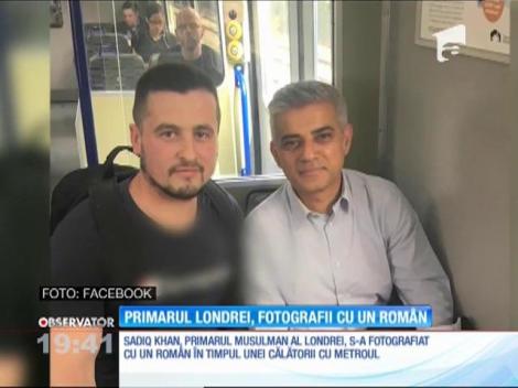 Primarul Londrei, fotografii cu un român