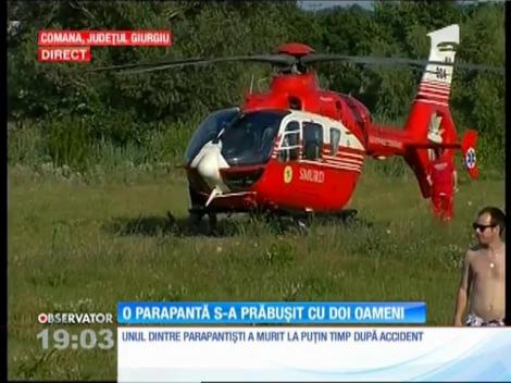 Un om a murit şi unul e rănit, după ce o parapantă s-a prăbuşit în lac