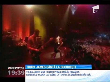 Trupa James va cânta pentru prima dată în România