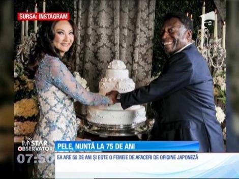 Pele s-a casatorit pentru a treia oară cu o japoneză mai tânără cu 25 de ani