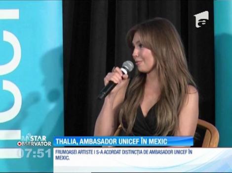 Thalia a primit distincţia de ambasador UNICEF în Mexic