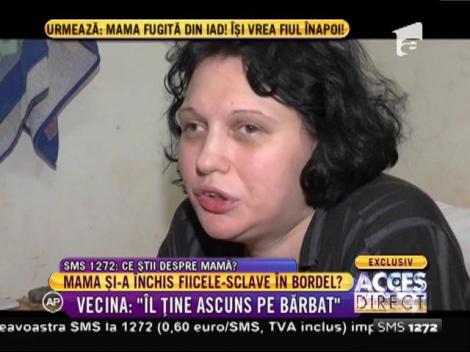 Mama acuzată că ar întreţine relaţii cu bărbaţi sub ochii fiicelor ei s-a baricadat în casă!