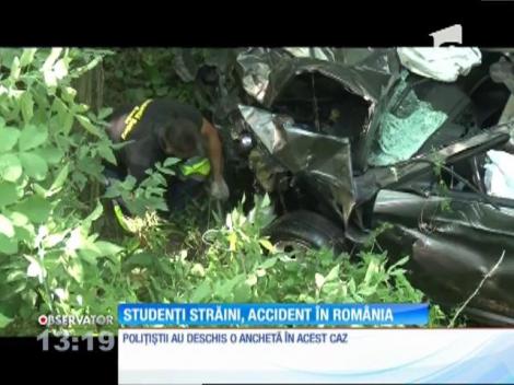 Cinci studenţi străini au ajuns la spital după un accident rutier în judeţul Bacău