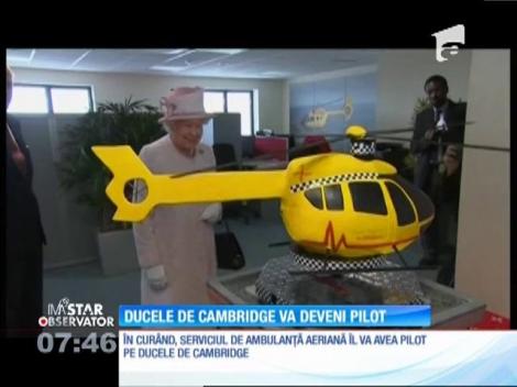Ducele de Cambridge va deveni pilot pe un elicopter-ambulanţă