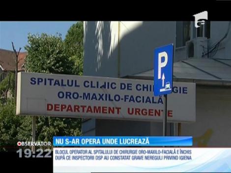 Din cauza mizeriei, sala de operaţii a unui alt spital din Capitală a fost închisă