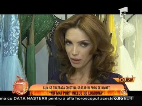 Cristina Spătar, zâmbitoare în prag de divorț: ”Nu mai port inelul de logodnă”