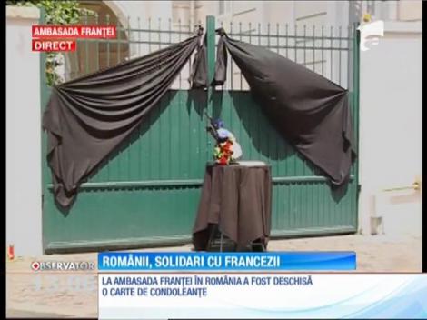 La Ambasada Franţei din Bucureşti a fost deschisă o carte de condoleanțe