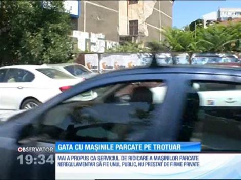 Mașinile parcate astfel vor putea fi ridicate