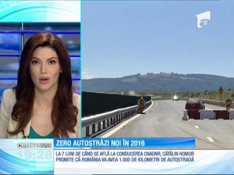 Batem un record, în acest an, la capitolul autostrăzi. Inaugurăm ZERO kilometri noi de şosea