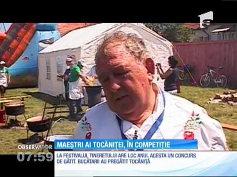 Trei bucătari s-au duelat la un festival cu şi despre tocană, în Harghita