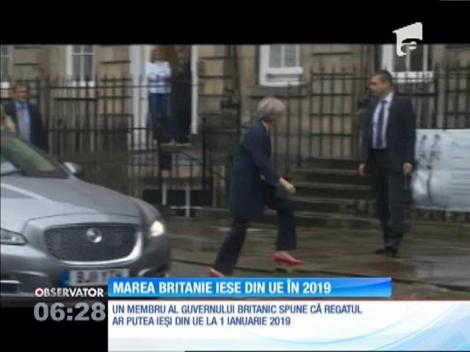 Marea Britanie ar putea ieşi din Uniunea Europeană la 1 ianuarie 2019