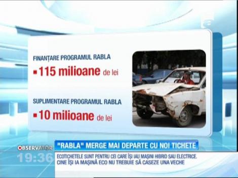 Programul Rabla a fost suplimentat cu patru mii de tichete
